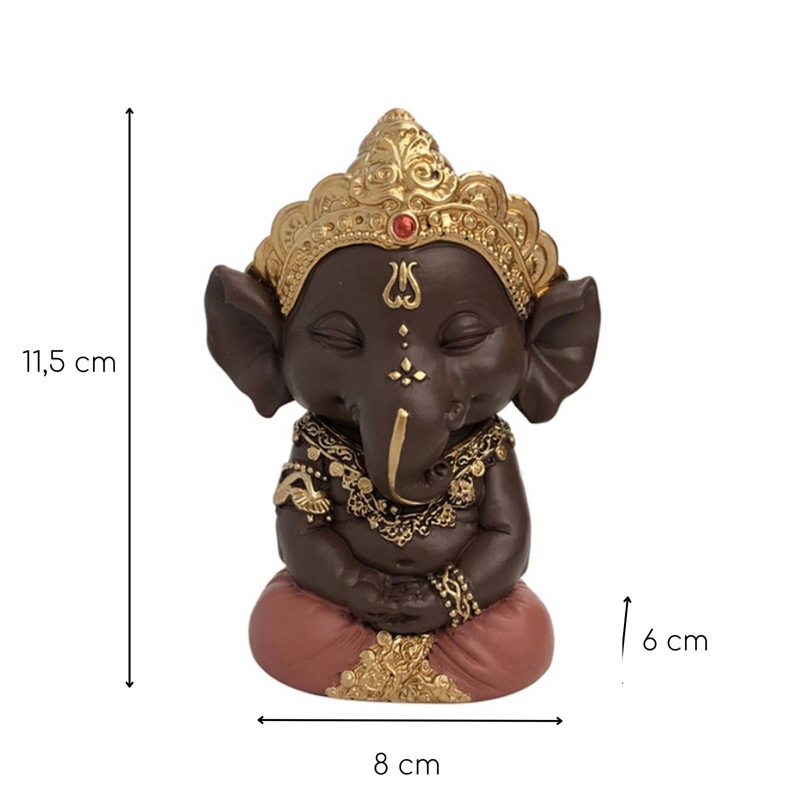 Zen'Arôme - Wholesale Ornament - Ganesh Figurine 2 - Zen Decoration and Spiritual Ambiance3