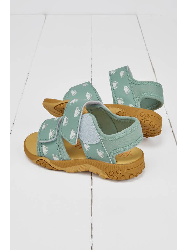 Grass & Air - Wholesale Sandals – Kids - Grass & Air Kids Pistachio Colour-Changing Sandals4