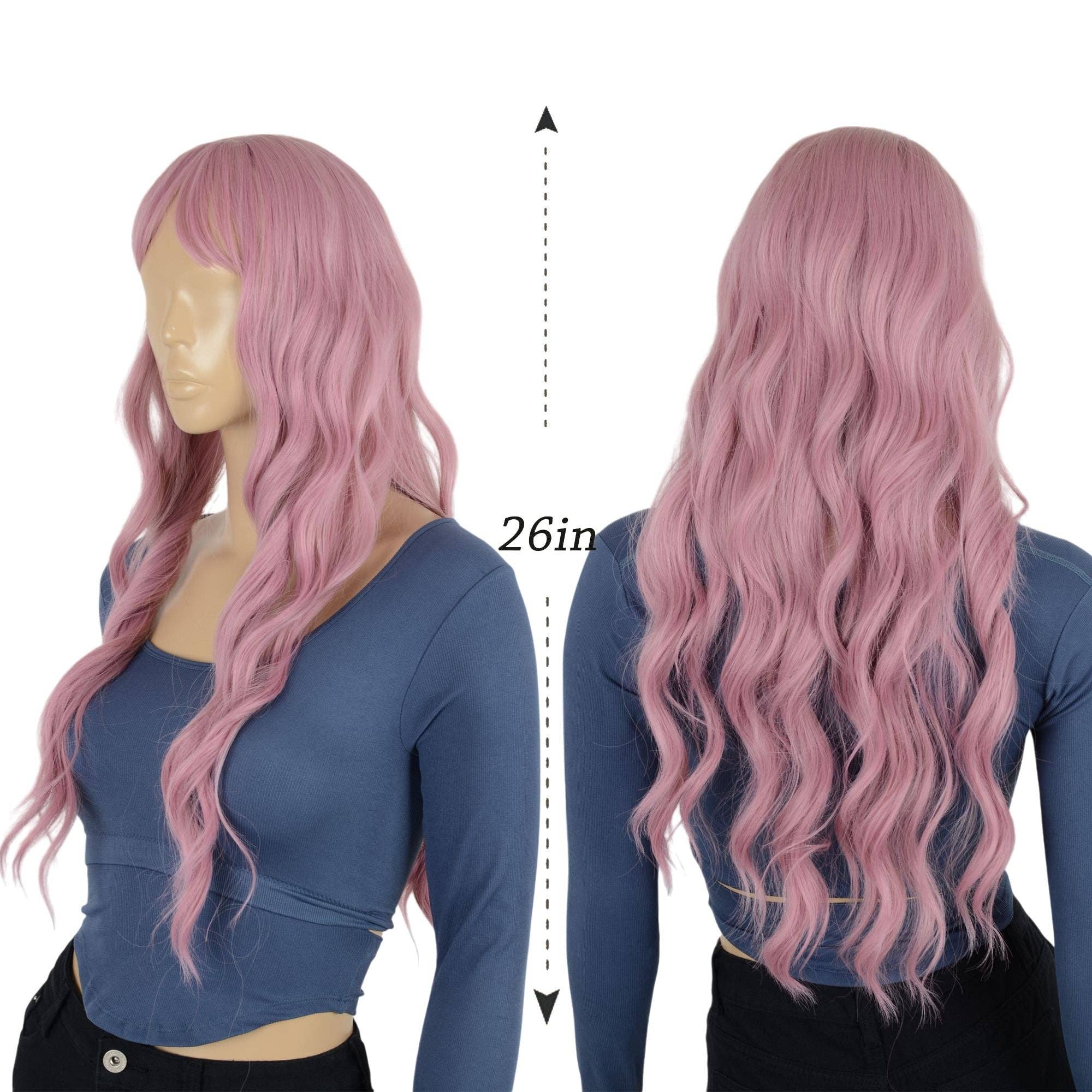 AK Brand - Wholesale Wig/Hair Piece - Long White Blonde Synthetic Wig with Bangs9