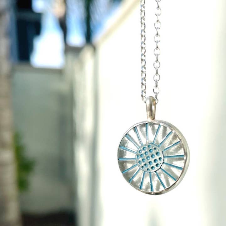 Colar de Vidro Flower Burst Silver Vintage Tcheco por atacado de Pack for Paris