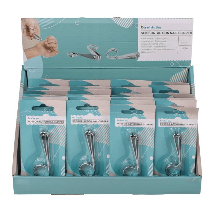 Out of the blue KG - Wholesale Nail Clipper/Scissor - Scissor Action Nail Clippers, approx. 8 x 1,4 cm,1