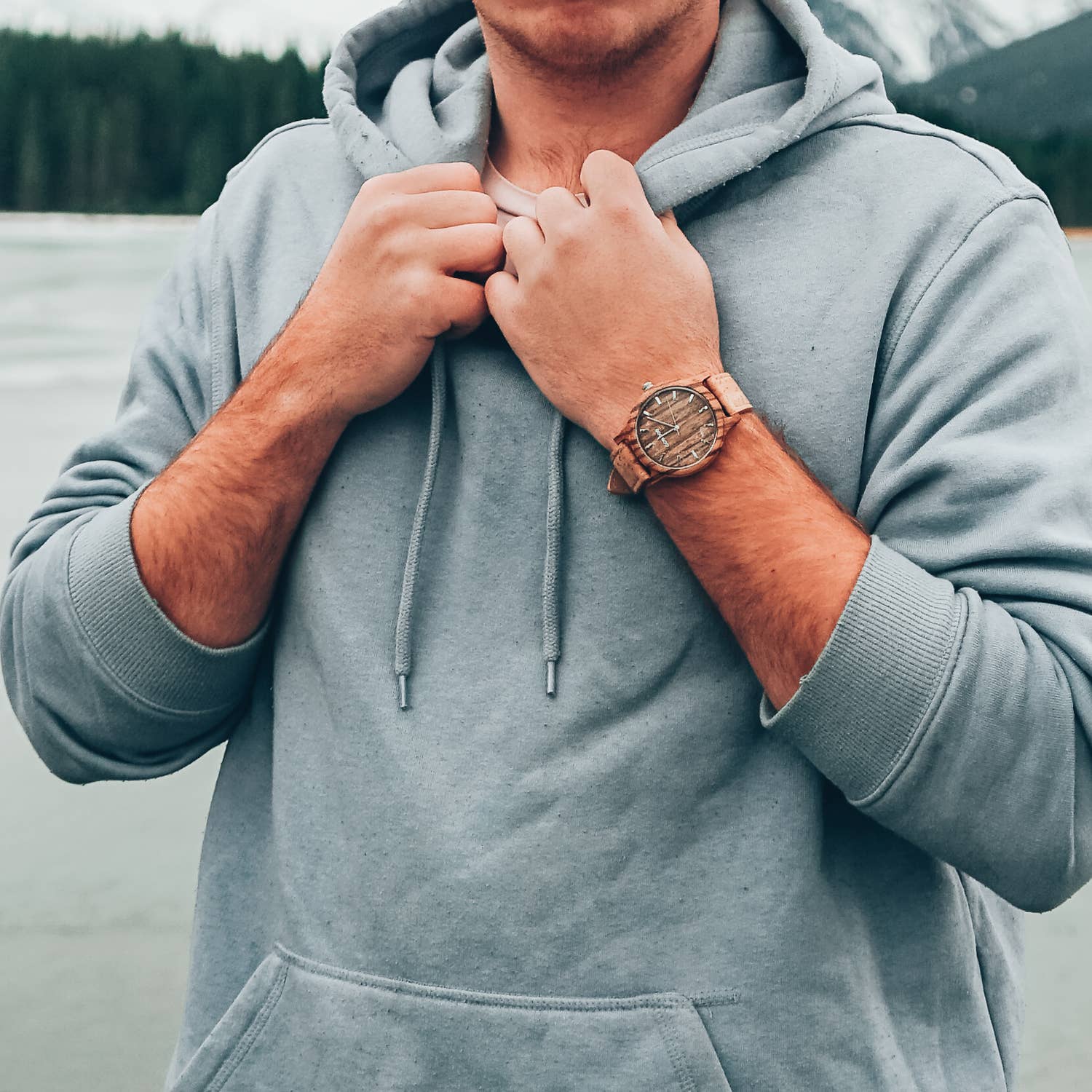 GOWOOD - Wholesale Wrist Watch - Men's - Zebra wood watch with real cork wristband6