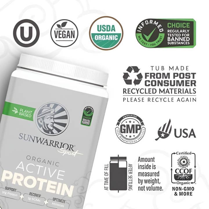Sunwarrior - Wholesale Protein/Superfood Powder - Cake Batter Active Protein - Plant-Based, Gluten-Free3
