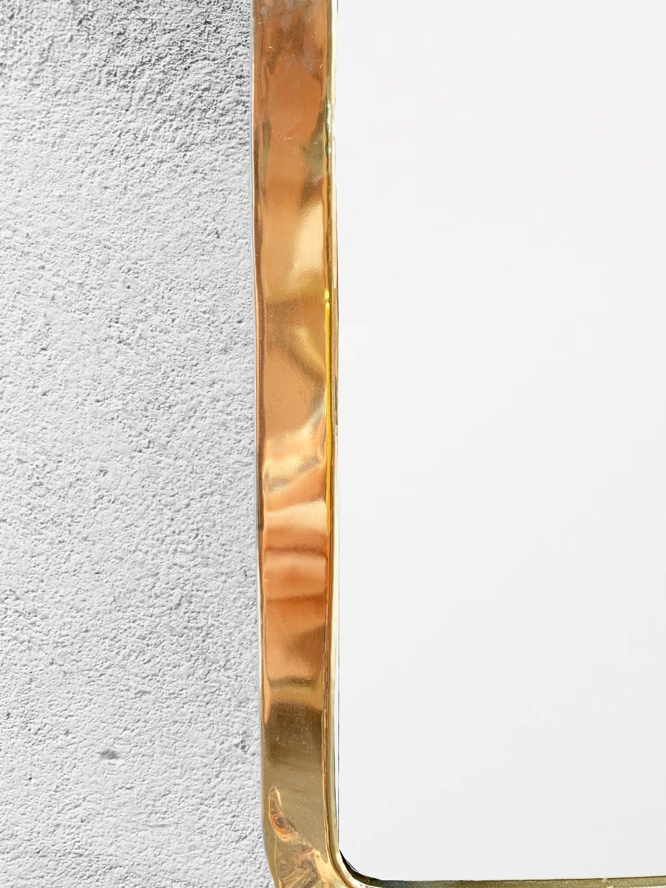Palmeraies - Wholesale Wall Mirror - Handmade Rectangle Mirrors - Gold Brass Frame Mirror4