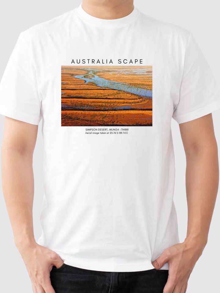 Simpson Desert T-shirt | Made in Australia for wholesale by Australia Scape