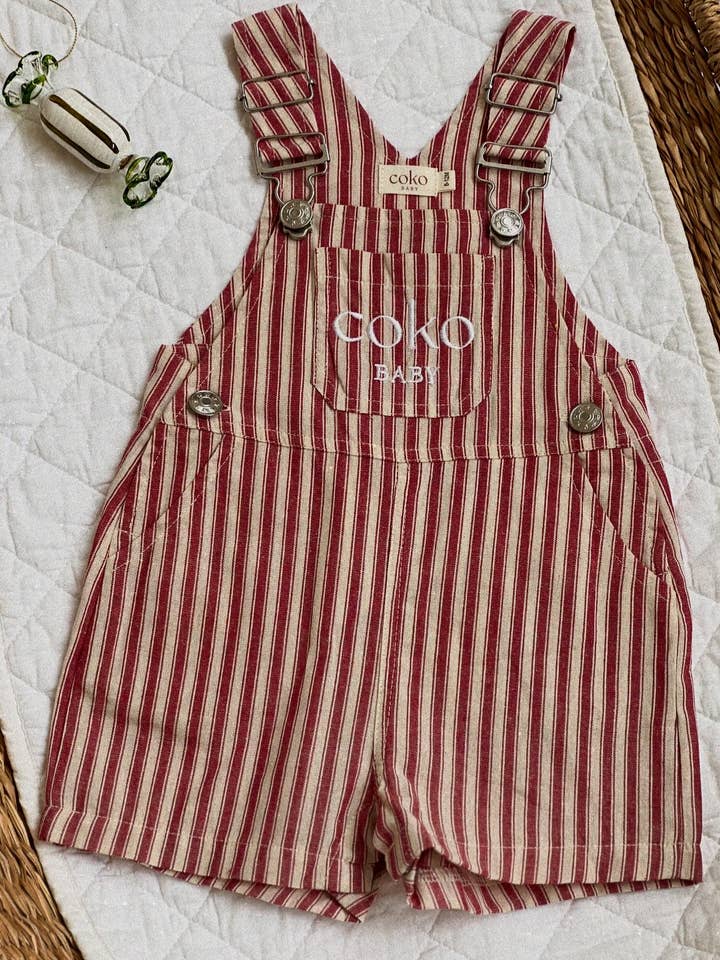 CK Christmas Jolly Overalls - Red for wholesale by COKO baby