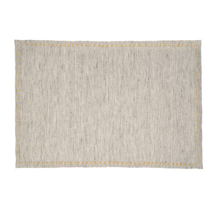 Linen Pinstripe Placemats S/4 Grey for wholesale by Indaba Trading