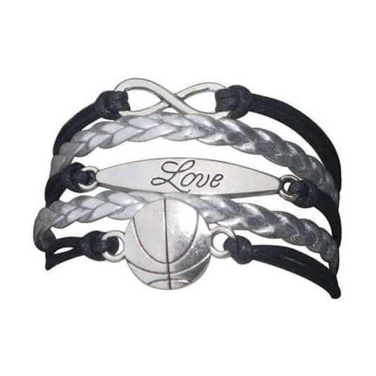 Basketball Love Infinity armband voor wholesale door Sportybella