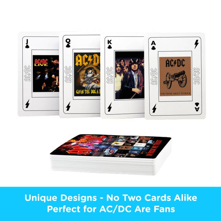 AQUARIUS, GAMAGO, ICUP, & ROCK SAWS by NMR Brands - Wholesale Playing Cards - AC/DC - In Rock We Trust Playing Cards