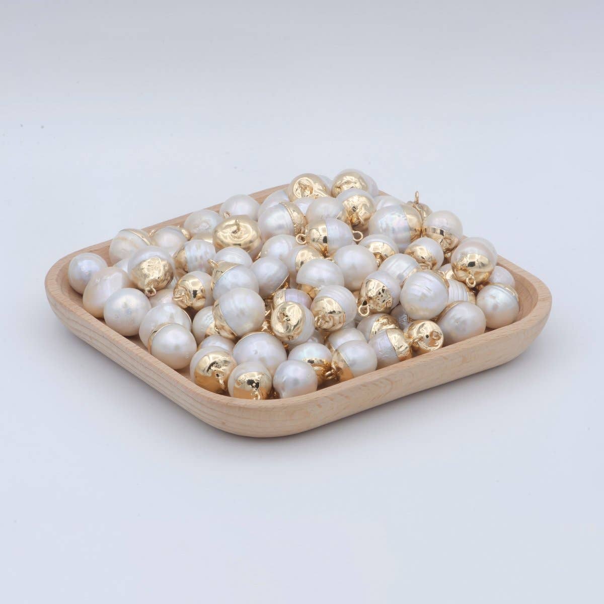 Aim Eternal – wholesale Individual charm/pendant – Freshwater Pearl White Round Ball Pearl Charm P-18201