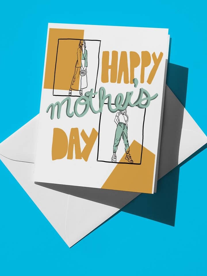 Mother's Day Card | Cute Colorful Greeting Card for Stylish Moms, Unique Gift for Mom's Day Celebration for wholesale by semiserious studio
