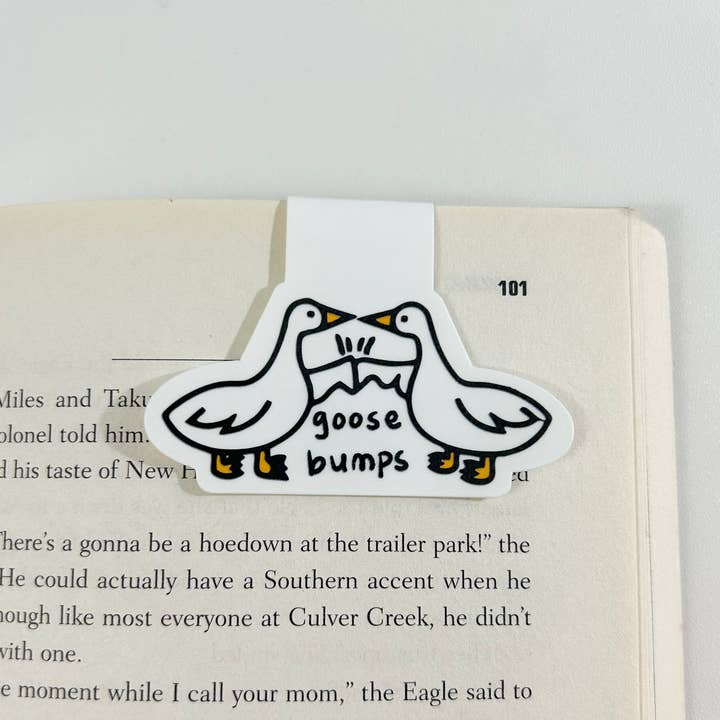 Silly Goose Bumps Magnetic Bookmark - Ultra Thin - Bookish for wholesale by Happyish Brand