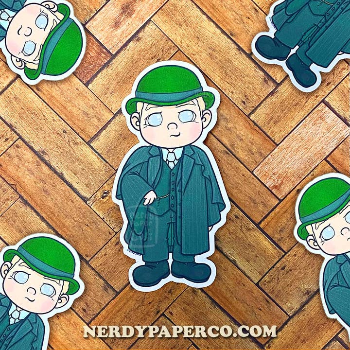 Wizard Minister - Hand Drawn Waterproof Vinyl Sticker for wholesale by NERDY PAPER CO.