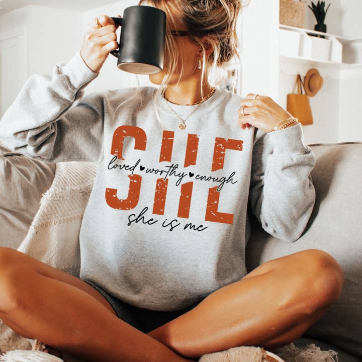 She is Me Sweatshirt for wholesale by Southern Backroad Tees LLC