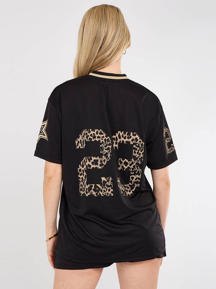 AX Labels - Wholesale Top & Short Set (NOT Loungewear) - Women's - Leopard Print 23 T-Shirt With Shorts Co-ord63