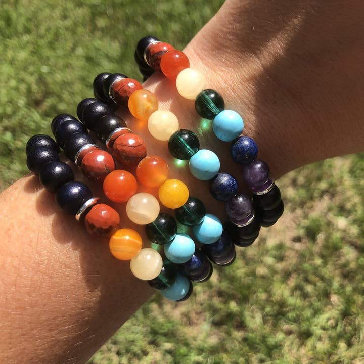 Pulsera individual Chakra para venta al por mayor de Wanderlust & Zeal