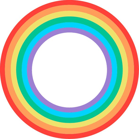 salonbuck – wholesale Klubba – Oblatklubba "Regnbågsnummer"