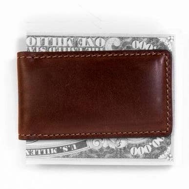 Pince à billets magnétique Boconi en cuir véritable pour la vente par Boconi Bags & Leather Accessories