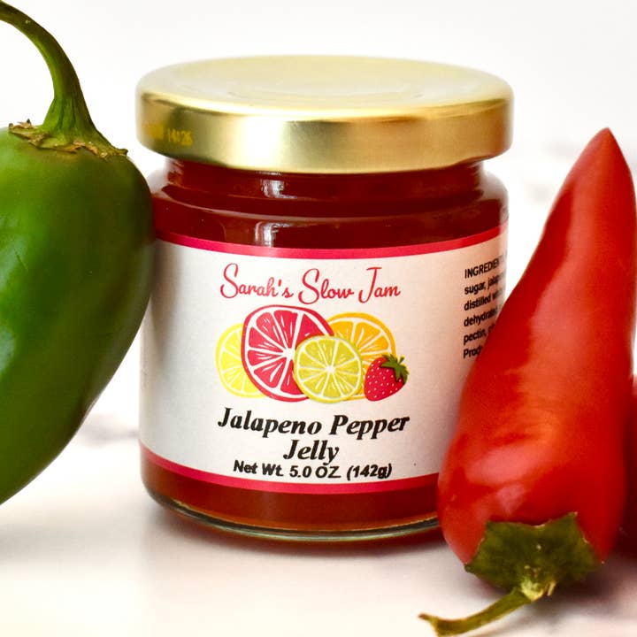 Sarah's Slow Jam – wholesale Jam/jelly – Jalapeño Pepper Jelly Mini Jar0