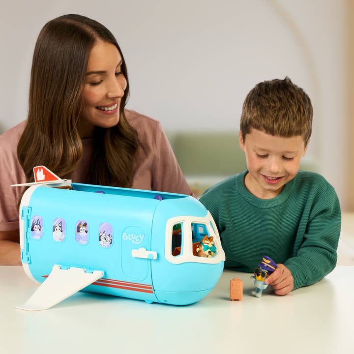 Toysmith - Wholesale Toy Set - Kids - Moose Toys Bluey 3-In-1 Airplane Boat Hotel10