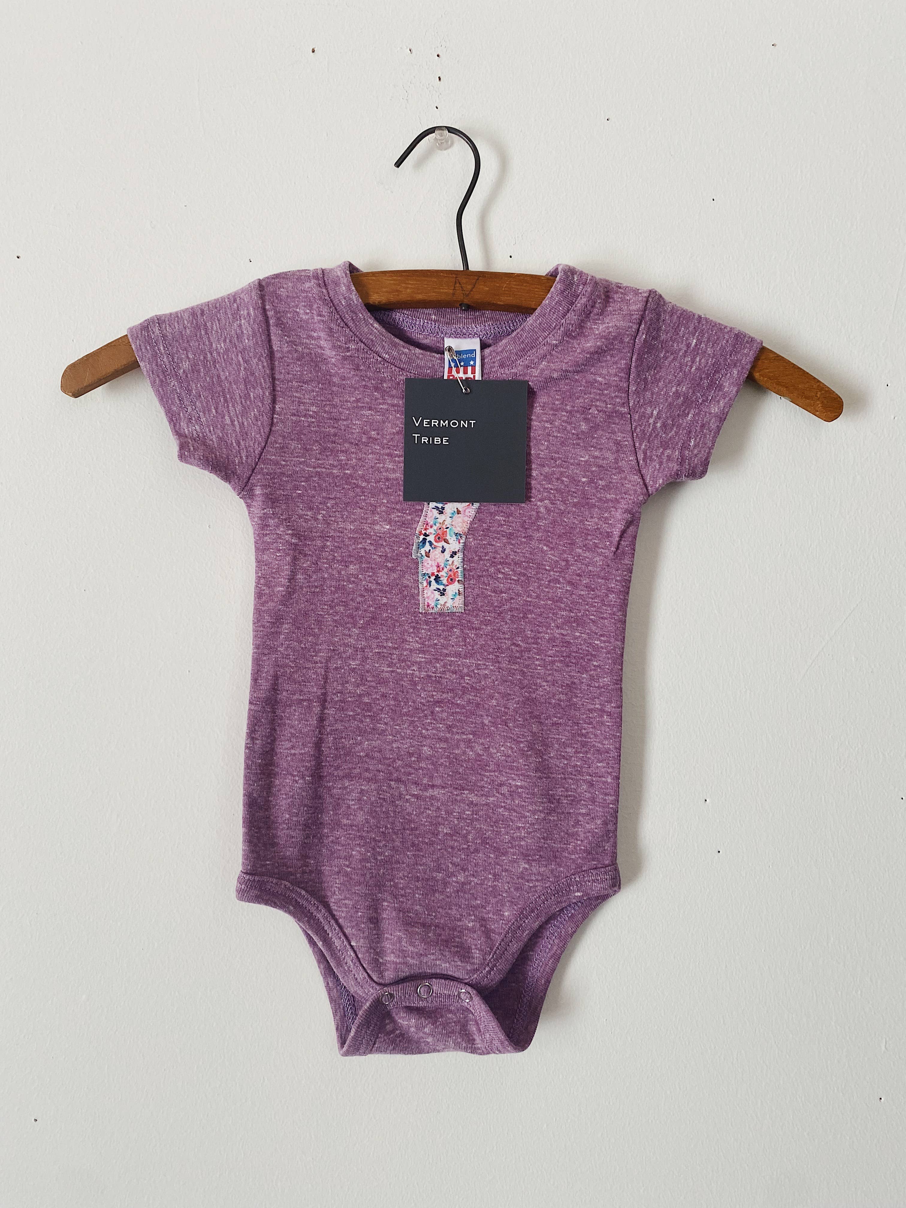 Vermont Tribe – wholesale Bodysuit (non-footed) – Baby – Vermont Baby Bodysuit - Purple3