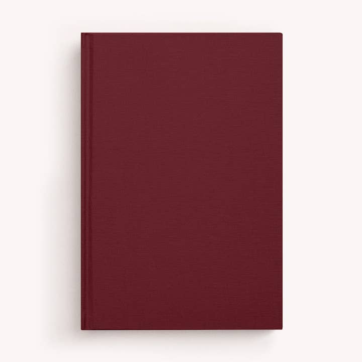 Cuaderno Essential Linen - Burdeos para venta al por mayor de Gry Mattr by Joe Mimran