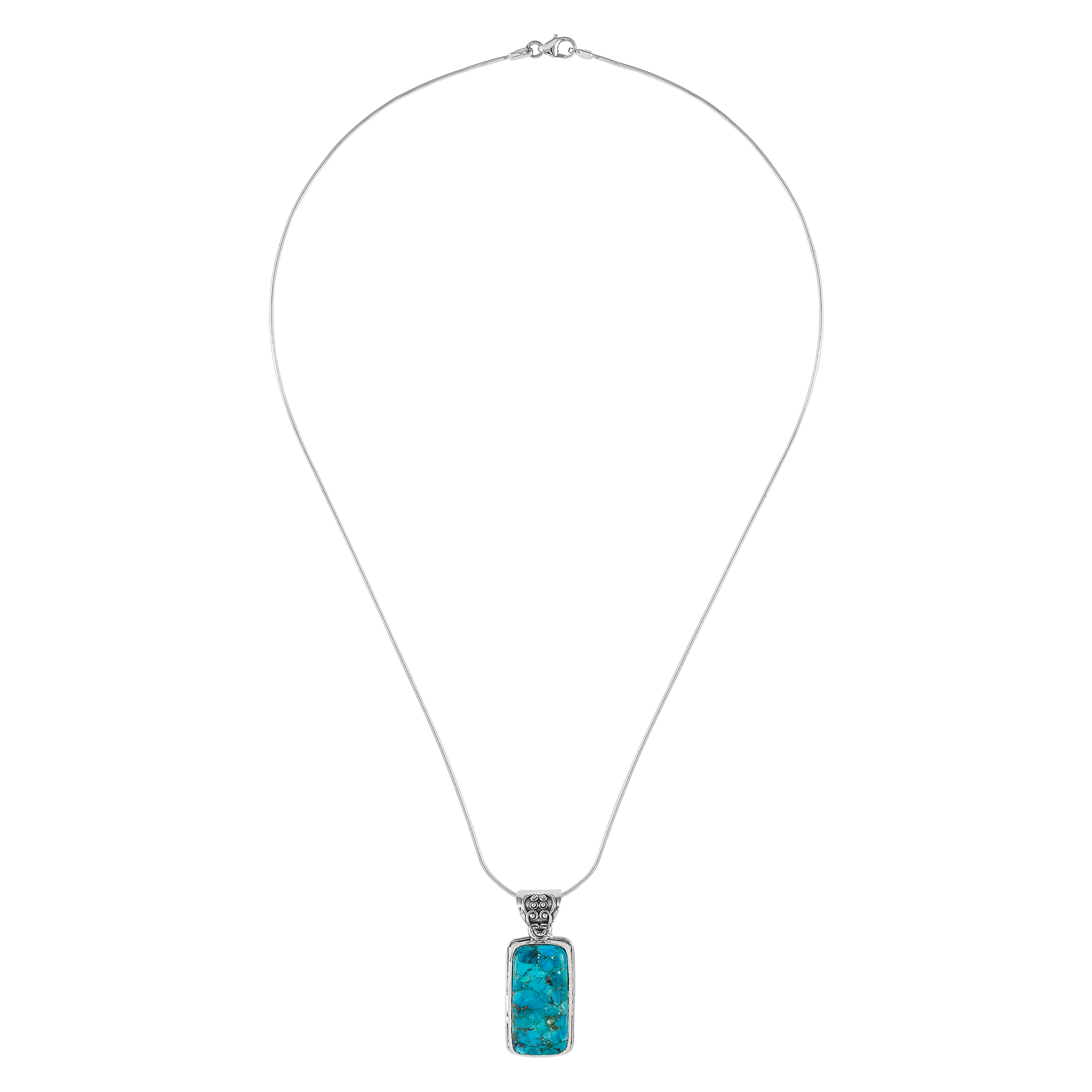 Sarcelle Pendentif Silpada Bright Seas, turquoise et argent sterling en vente sur Faire7