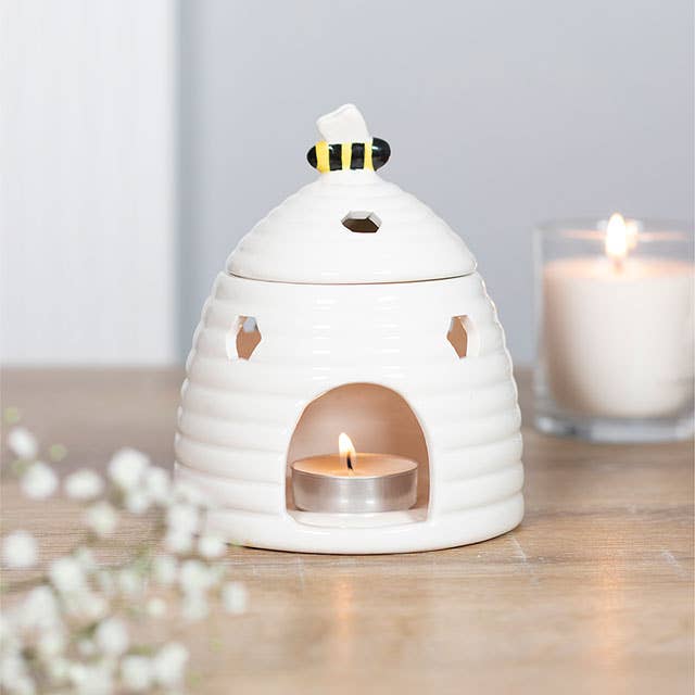 Something Different Wholesale - Wholesale Oil warmer - White Beehive Oil Burner