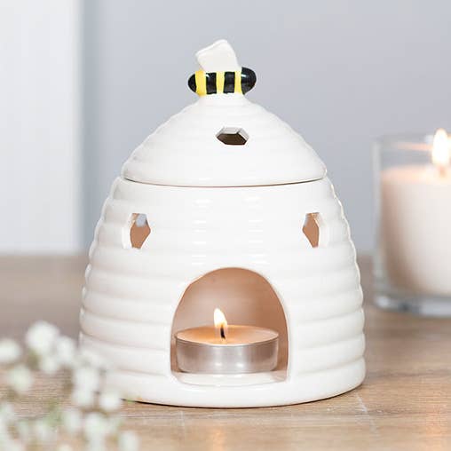 Something Different Wholesale - Wholesale Oil Warmer - White Beehive Oil Burner0