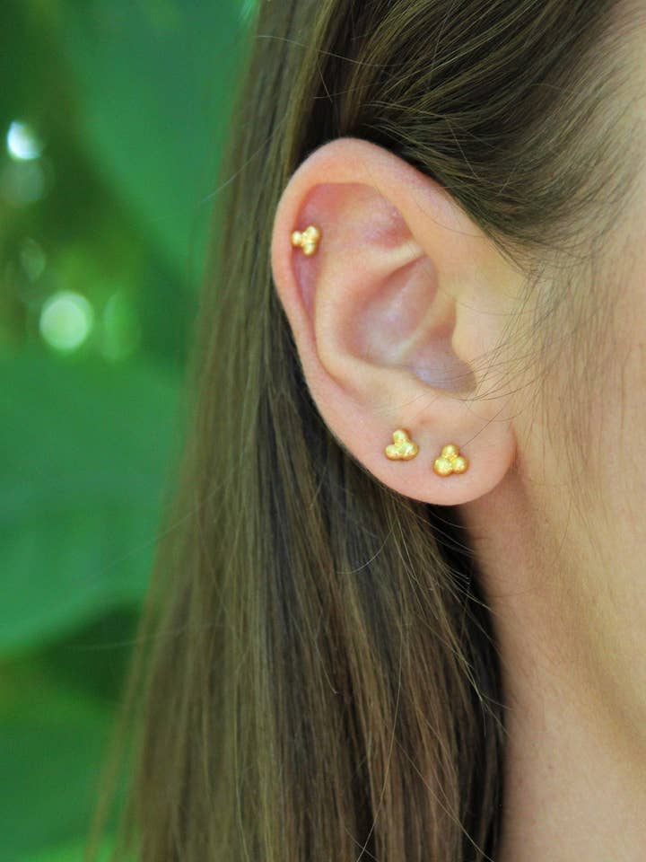 prikker sølv øreringe, små nitter, småsten øreringe, perle for engroshandel hos North & South jewelry