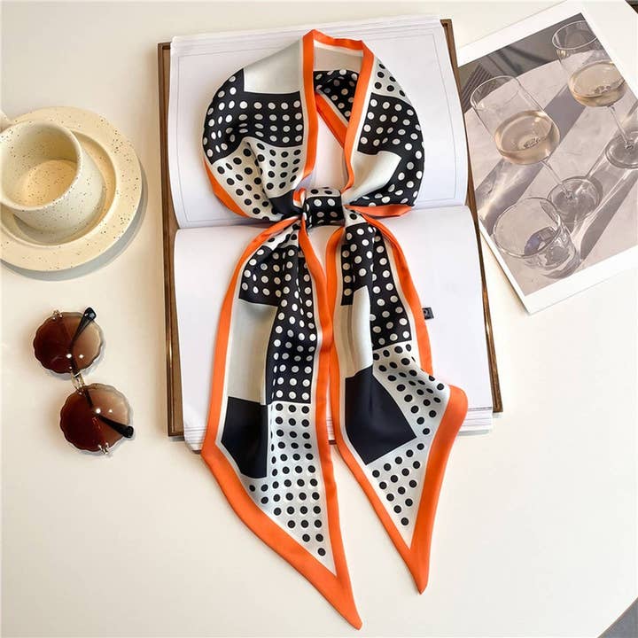 POLKA DOT THIN FASHIONABLE ALL MATCH HEAD SCARF_CWASC1517 for wholesale by Lovenne