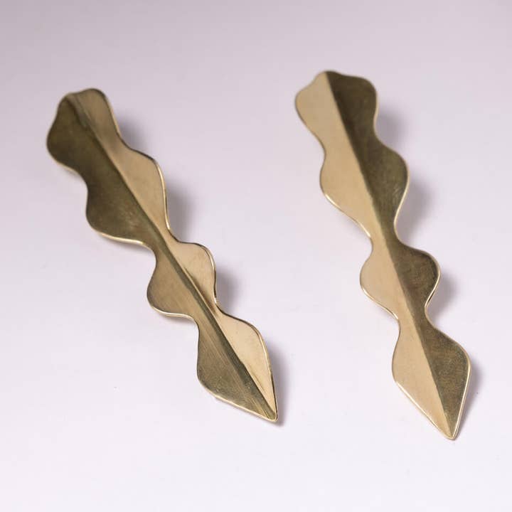 Pendientes de Vaina de Glicinia | Latón para venta al por mayor de MULXIPLY