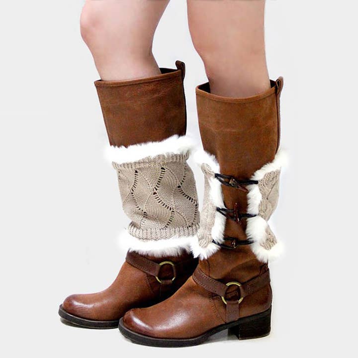 Faux Fur Lined Duffle Knit Boot Cuff Toppers and other Purchase Wholesale gobbi boote. Free Returns & Net 60 Terms on Faire trending on Faire.
