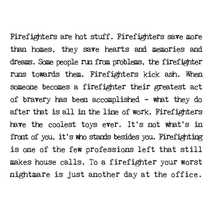 Coulson Macleod (U.S. Duties Paid) – wholesale Vardagliga hälsningskort – Brandmanskort, Brandbekämpningsyrke1