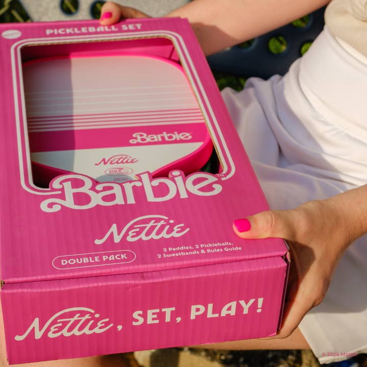 Nettie Pickleball Co. - Wholesale Sporting Accessories - Barbieâ„¢ x Nettie Two-Pack Pickleball Set