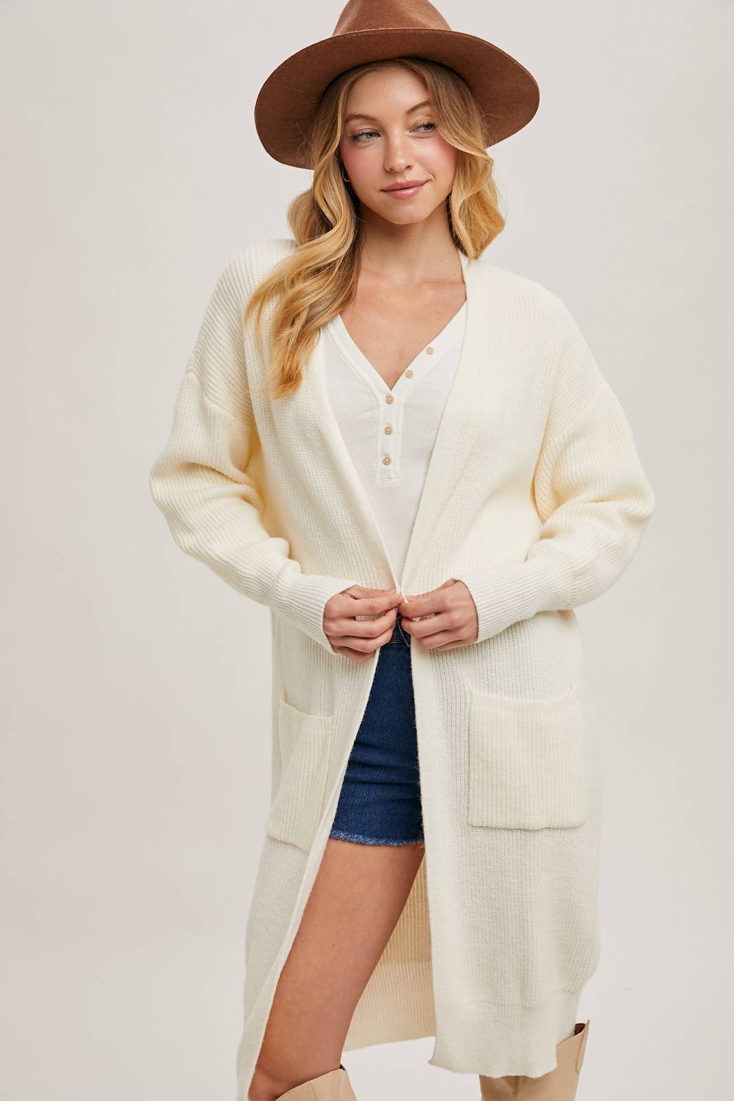 Bluivy – wholesale Cardigan – Women’s – RIBBED OPEN FRONT CARDIGAN34