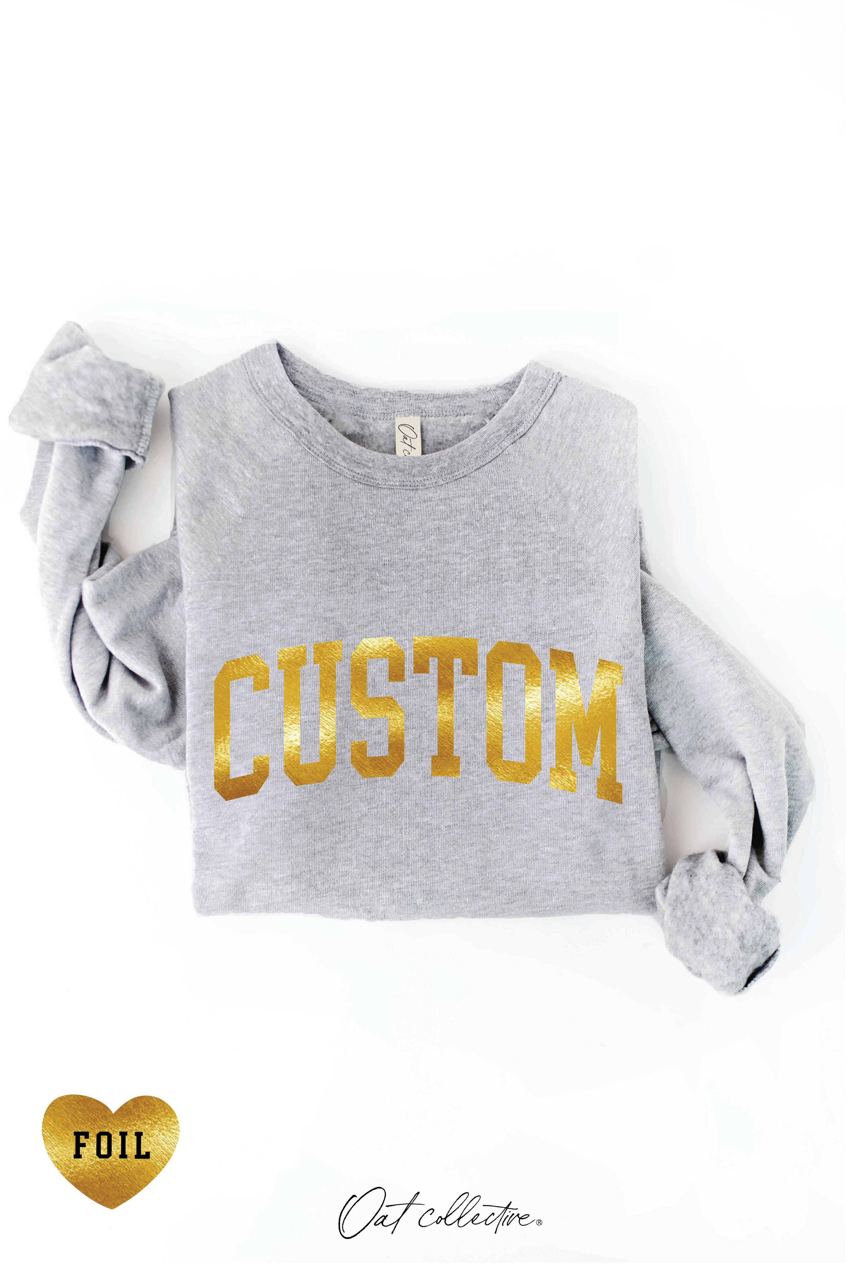 OAT COLLECTIVE - Venta al por mayor Sudadera estampada - Mujer - Sudadera gráfica personalizada con lámina17