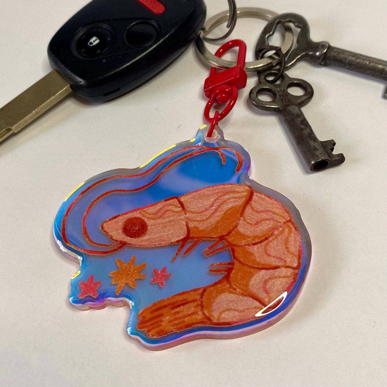 Mal.inky - Wholesale Keychain - Unisex - Shrimp Acrylic Keychain4