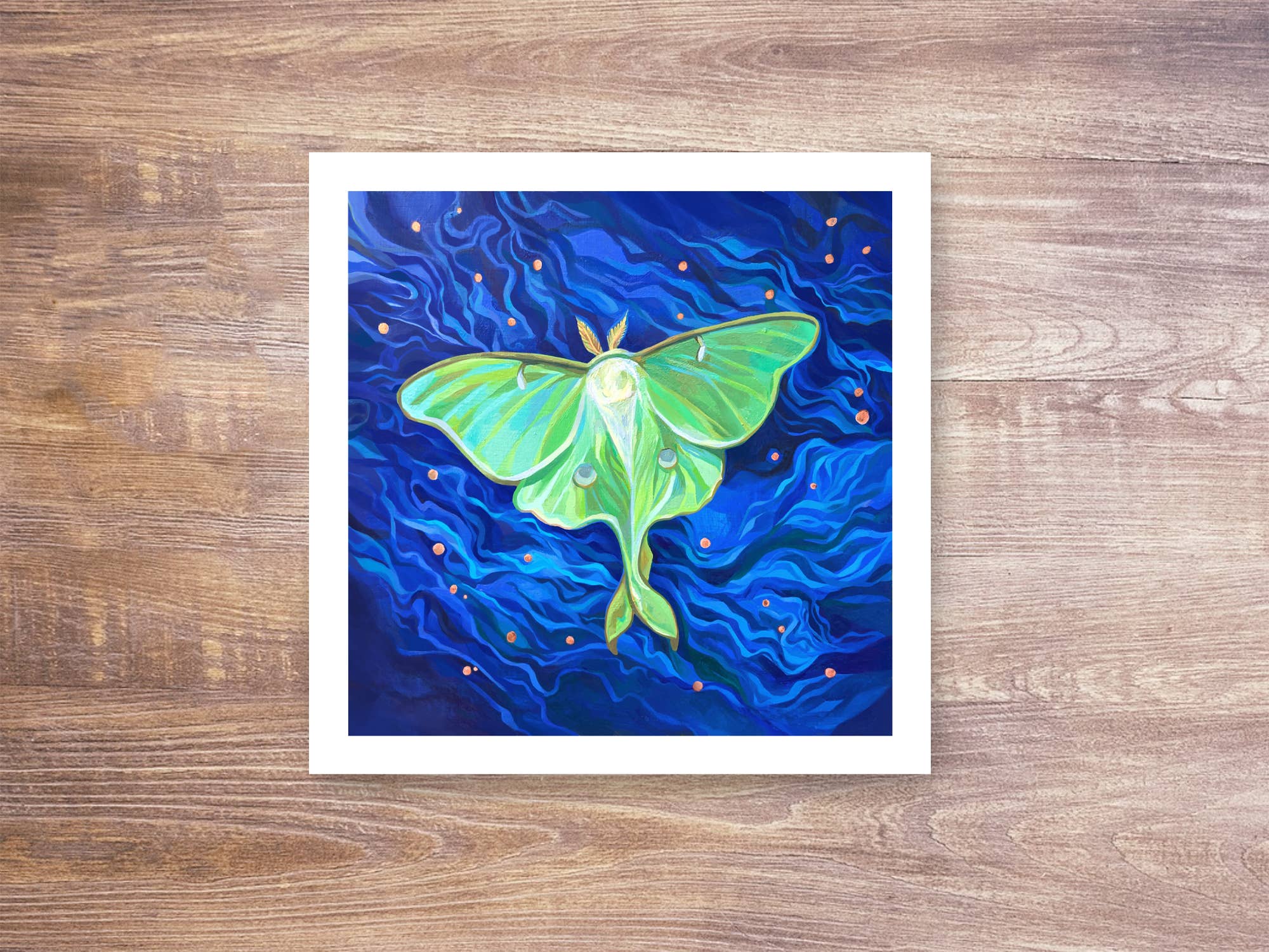 Marigold Art Studios - Wholesale Art Print - Luna Moth Art Print