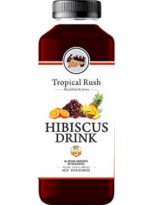 Tropical Rush Hibiscus Drink for wholesale by 1Luv Foods LLC