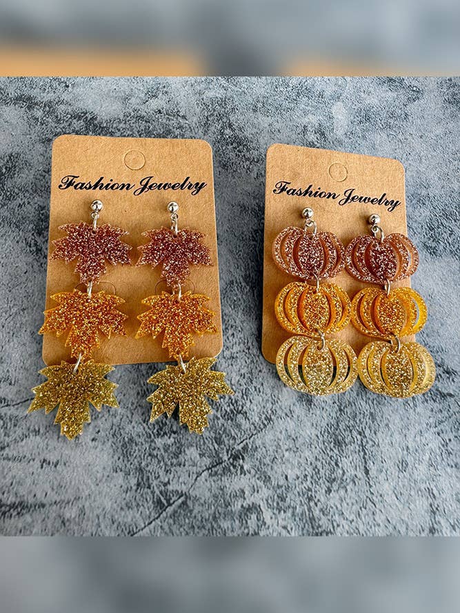 Maple Pumpkin Øreringe XC028 for engroshandel hos UNISHE