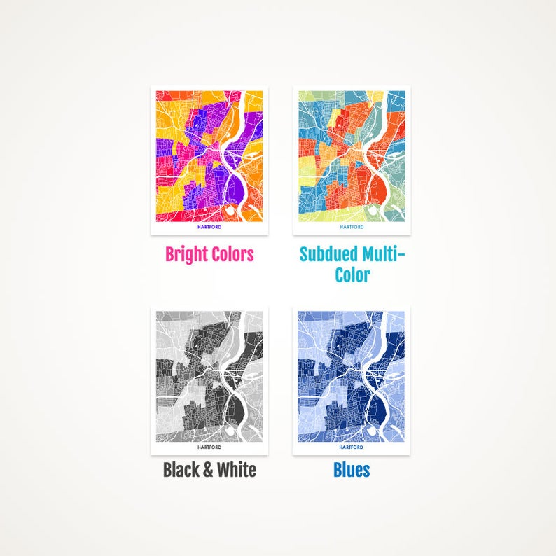 Juanita's Adventures – Impressão artística por atacado – Impressão do mapa de Juanitas Hartford1