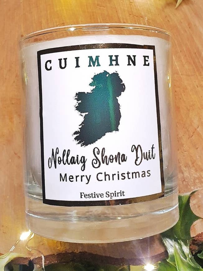 Limited Edition Christmas Candle for wholesale by Cuimhne Candles