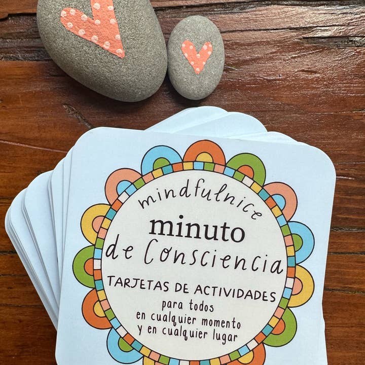 Mindfulnice - Wholesale Tarot Cards - SPANISH Mindful Minute Mindfulness Activity Cards (original)2