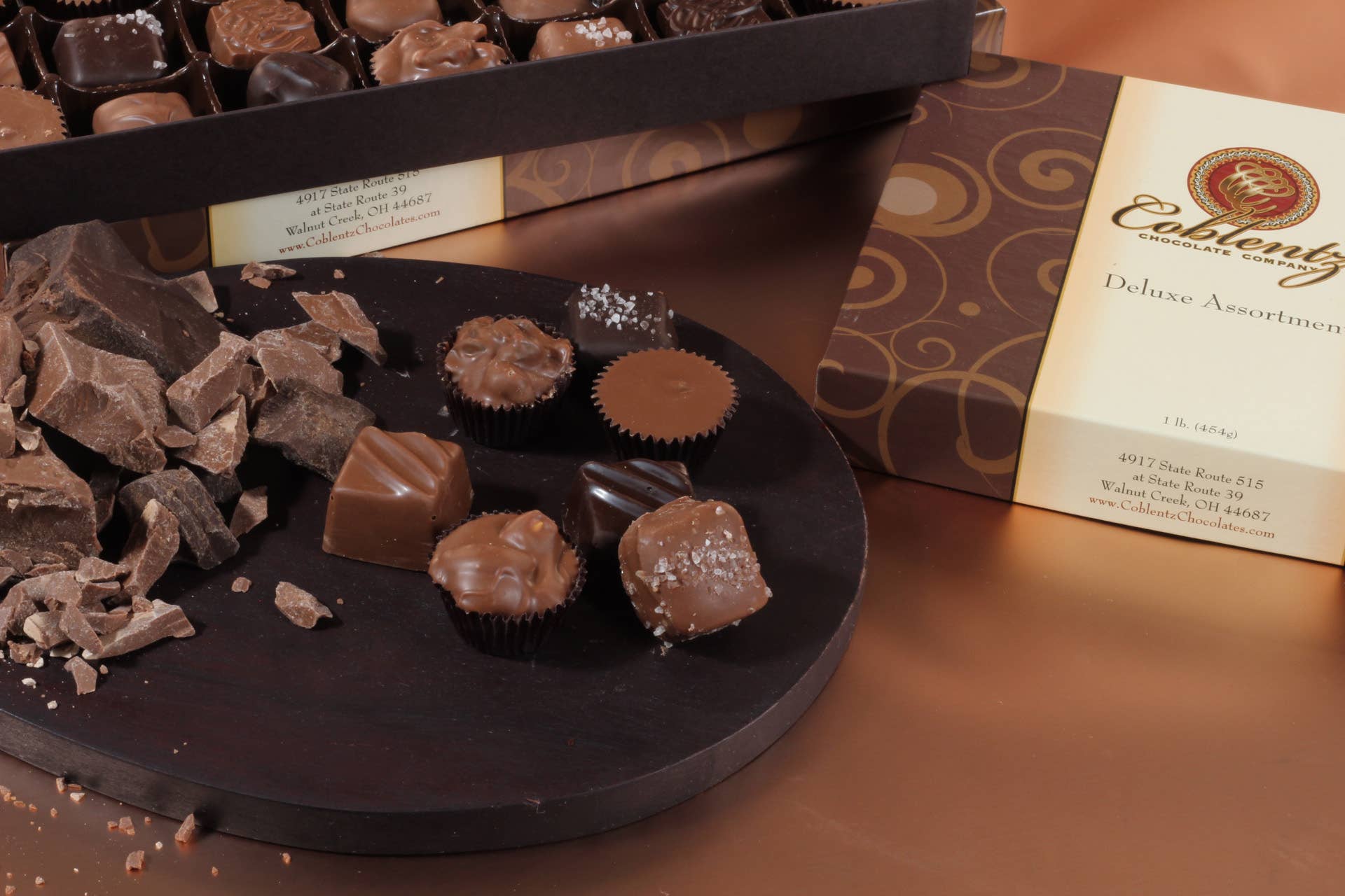 Coblentz Chocolate Company - Wholesale Chocolate Box - Deluxe Assortment Gift Box 8 oz3