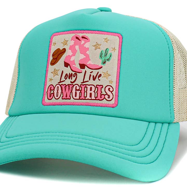 KBETHOS - Wholesale Truckerpet - Dames - Long Live Cowgirls Meshback balpet5