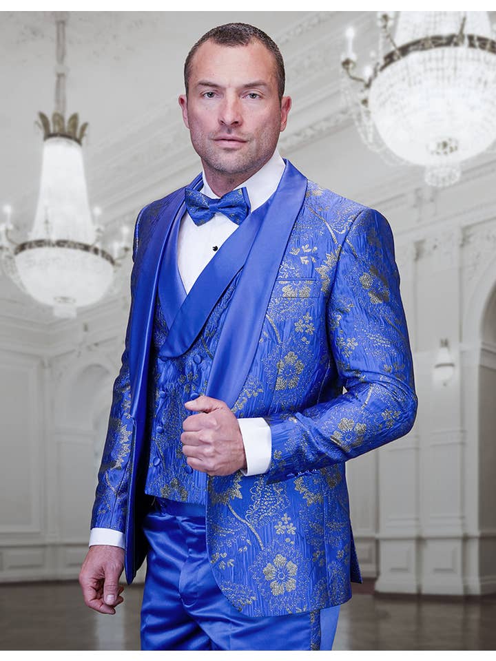 Statement Clothing - Wholesale Tuxedo Set - Men's - Delano-3 Everyday Elegance 3pc Tuxedo Set