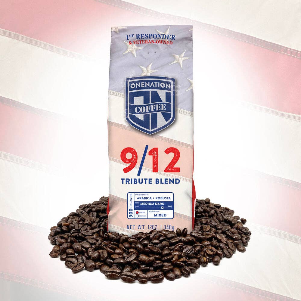 OneNation Coffee - Wholesale Koffiebonen - 9/12 Tribute Blend hele koffiebonen - 12oz1