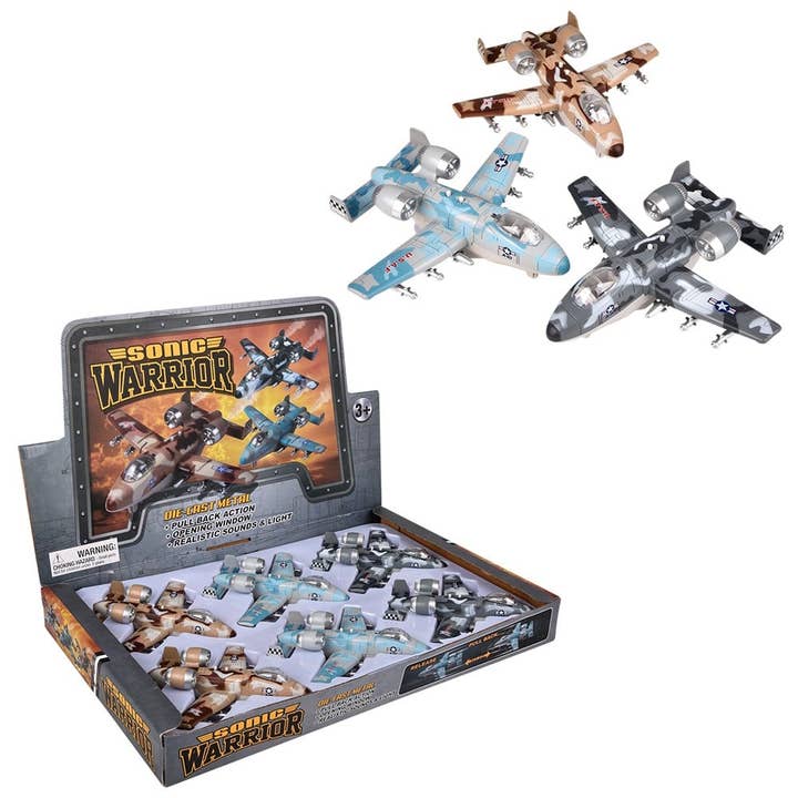 6" DIE CAST PULL BACK SONIC JET LLB kids toys for wholesale by La Luna Bella - Toys