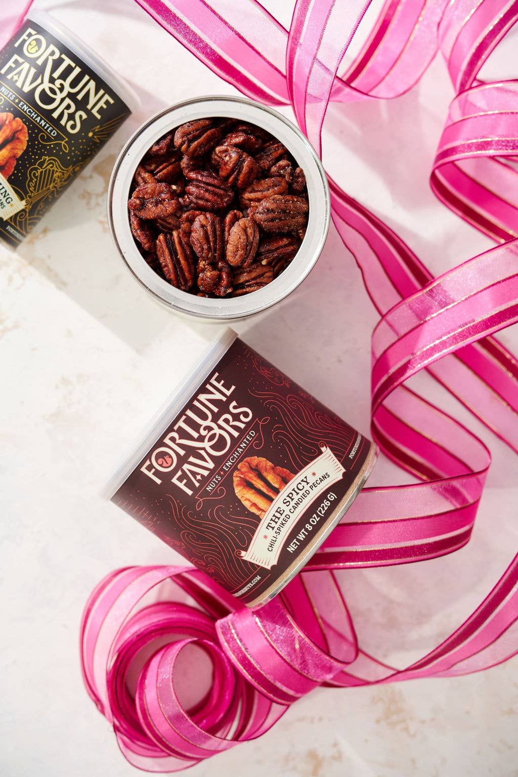 Fortune Favors - Wholesale Nuts - 8oz Fortune Favors The Spicy Candied Pecans5